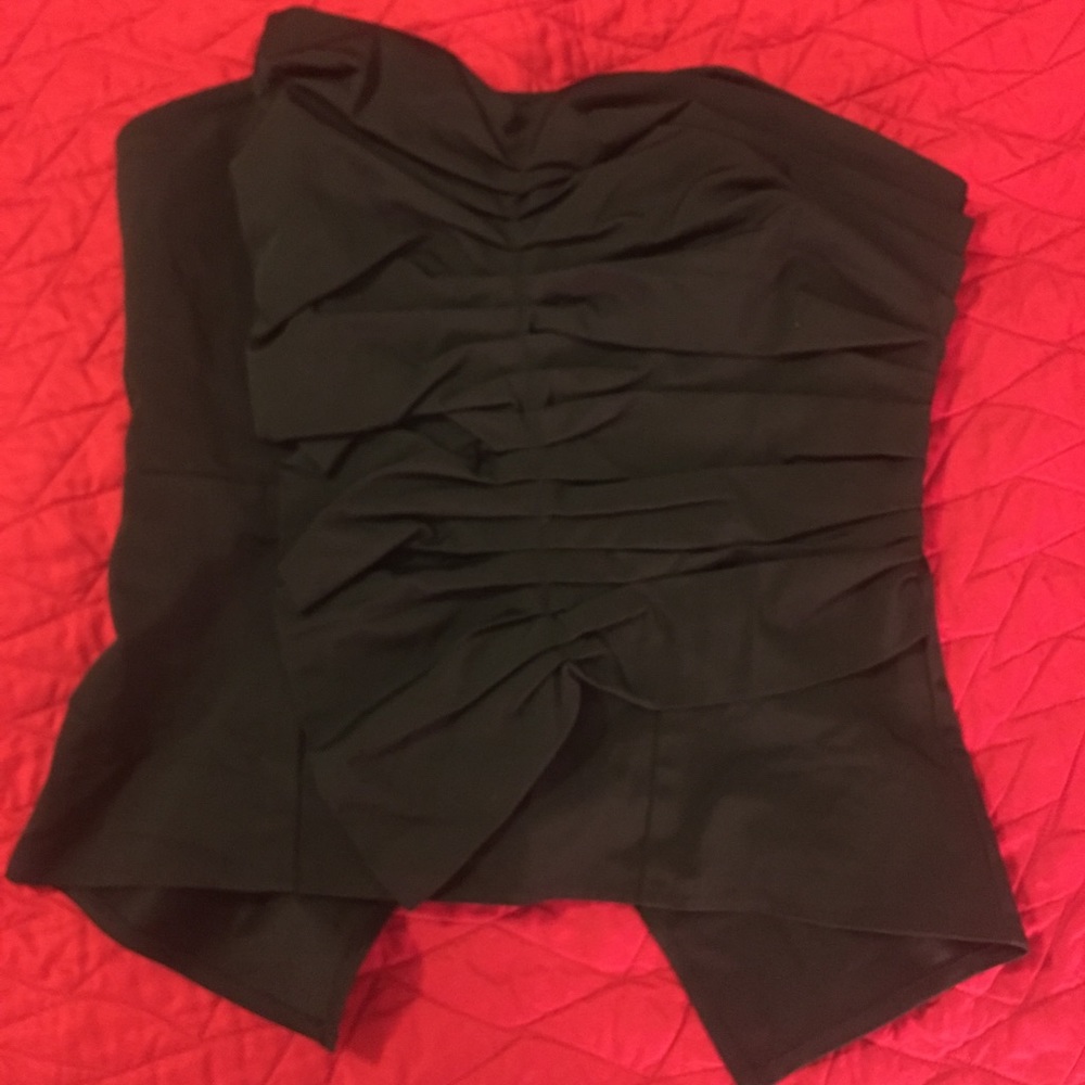 Formal Strapless Black Top